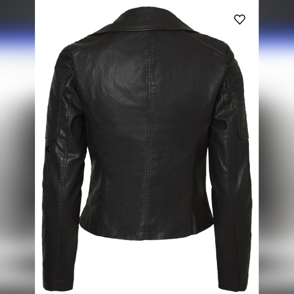 Noisy May Faux Leather Jacket | Size S | Black Leather Jacket | Coated Jacket - Picture 6 of 13